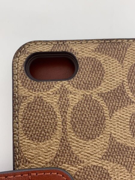 COACH(コーチ) / スマホケース/手帳型/ベージュ/ブラウン | 中古品の 