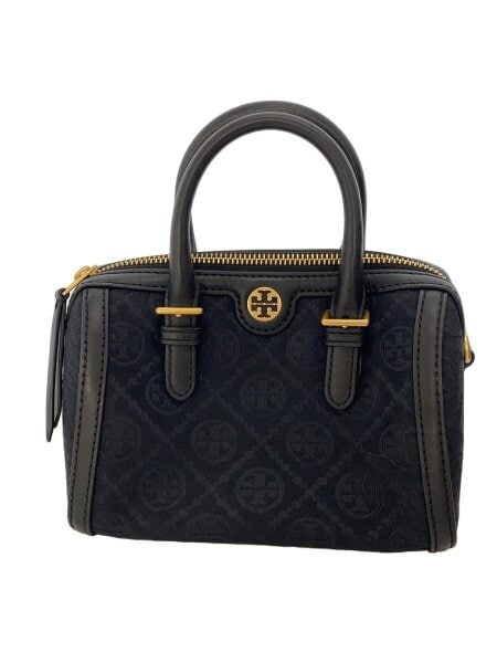 TORY BURCH(トリーバーチ) / ミニバレルバッグ/総柄/Tモノグラム/底鋲 