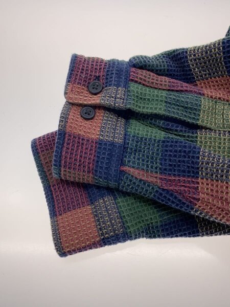 Supreme(シュプリーム) / 24FW/Waffle Plaid Hooded Shirt/L/コットン 