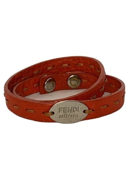 FENDI(フェンディ) / セレリア/レザーブレスレット/オレンジ// | 中古 