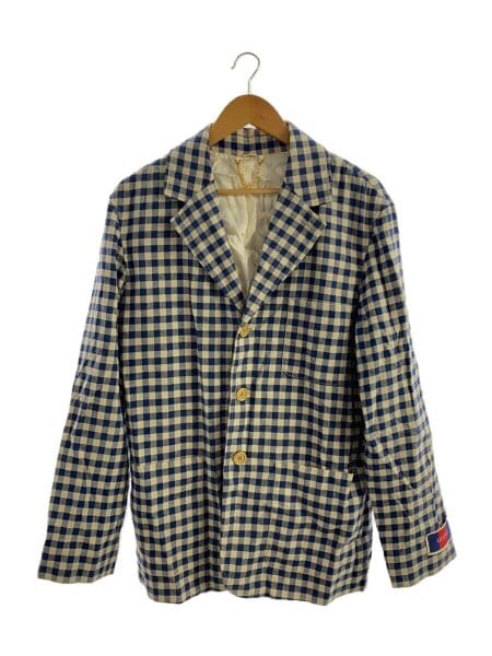 GUCCI(グッチ) / テーラードジャケット/48/リネン/チェック GUCCI(グッチ) / テーラードジャケット/48/リネン/チェック