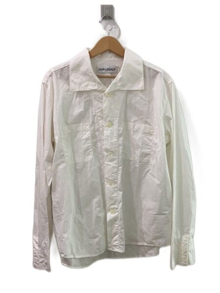 OUR LEGACY(アワーレガシー) / 25SS/FUNNEL SHIRT/46/コットン/WHT 