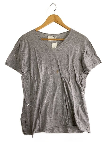 GREG LAUREN(グレッグローレン) / Tシャツ/2/コットン/GRY/Vネック 