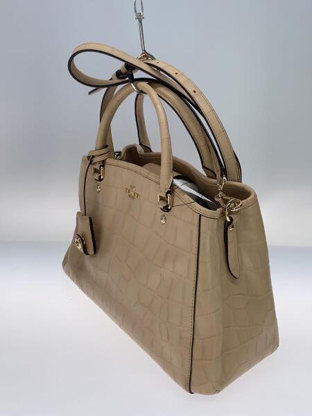COACH(コーチ) / クロコ型押し/2way/ハンドバッグ/レザー/BEG/F37097 