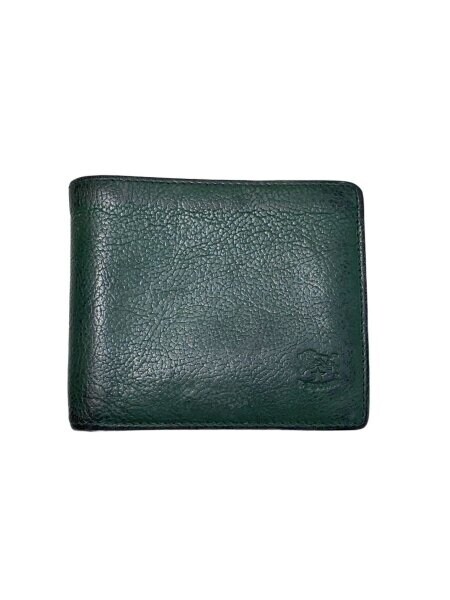 IL BISONTE(イルビゾンテ) / 2つ折り財布/レザー/グリーン/メンズ