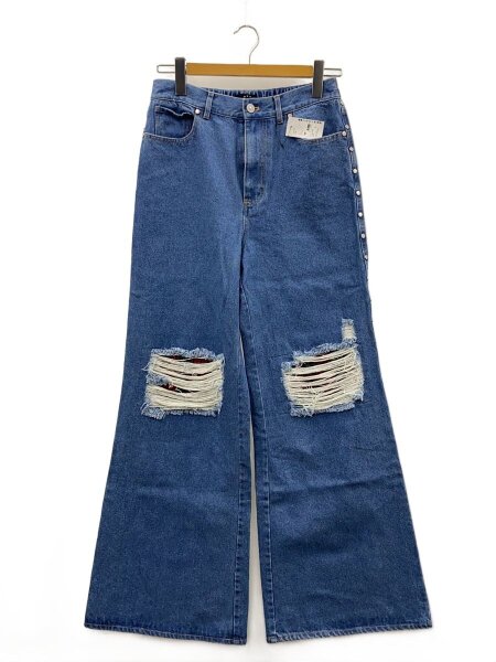 AFB(エーエフビー) / ボトム/L/コットン/ブルー/REPAIRED STUDDED 
