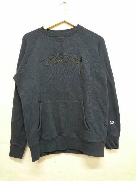 STUSSY(ステューシー) / ×Champion/ロゴスウェット/M/コットン 