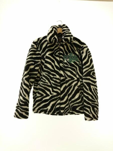 HYSTERIC GLAMOUR ヒステリックグラマー 18AW HYS DOLLAR刺繍 ファージャケット ブラック 02183AB01 HYSTERIC GLAMOUR(ヒステリックグラマー) / 18AW/HYS DOLLAR刺繍ファー