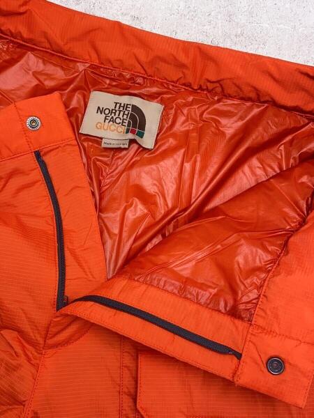 GUCCI × THE NORTH FACE / ｘNORTH マルチポケット キルティング パンツ/ボトム/M/ポリエステル/オレンジ/663764 GUCCI(グッチ) / xNORTH マルチポケット キルティング パンツ/ボトム