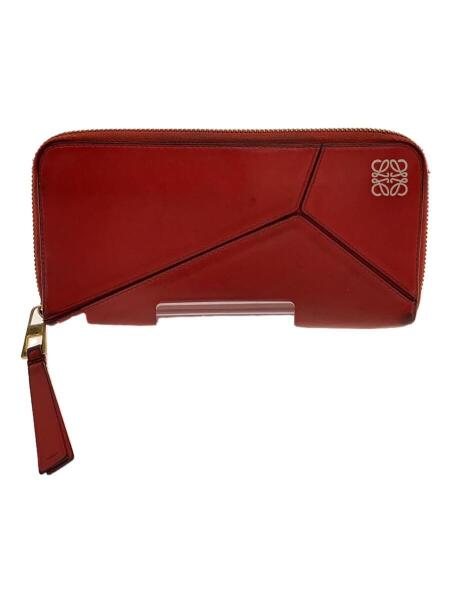 LOEWE(ロエベ) / ラウンドファスナー長財布/レザー/レッド/レディース 
