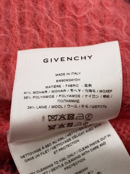 GIVENCHY(ジバンシィ) / セーター/L/モヘア/ピンク/総柄/bm90m24ydh