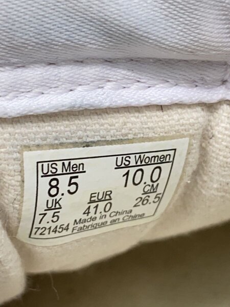 VANS(バンズ) / ハイカットスニーカー/26.5cm/WHT/キャンバス/721454