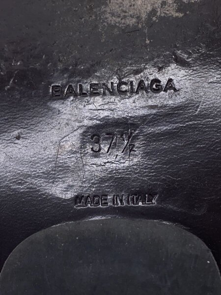 BALENCIAGA(バレンシアガ) / サンダル/37.5/BLK/レザー | 中古品の販売