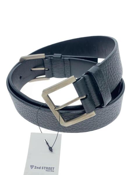 未使用級　JIL SANDER（ジルサンダー）　レザーベルト　ブラック　メンズ JIL SANDER(ジルサンダー) / ベルト/レザー/ブラック/メンズ/ジル