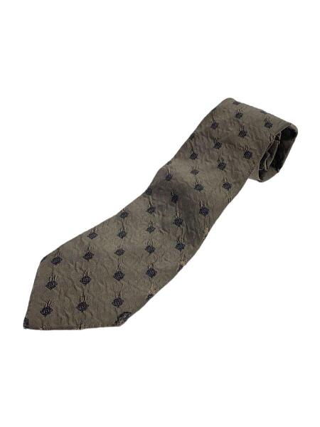 LOEWE(ロエベ) / ネクタイ/シルク/カーキ/総柄/メンズ/ロエベ | 中古品