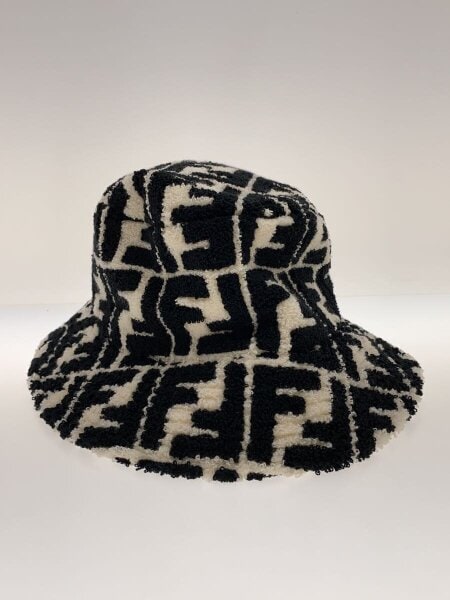 FENDI(フェンディ) / バケットハット/S/コットン/ブラック/総柄 FENDI(フェンディ) / バケットハット/S/コットン/ブラック/総柄