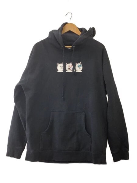 RIPNDIP(リップンディップ) / 猫プリント/パーカー/L/コットン 