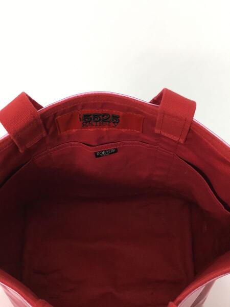 5525gallery×potter スウェードバック赤 PORTER(ポーター) / トートバッグ/PVC/RED/5525gallery/内側キャンバス