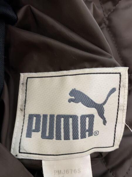 PUMA(プーマ) / キルティングジャケット/L/ウール/BRW/ストライプ