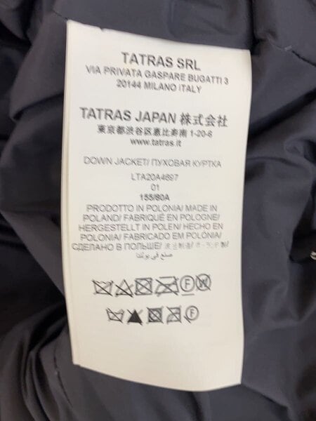 TATRAS(タトラス) / ダウンジャケット/--/ナイロン/BLK/無地