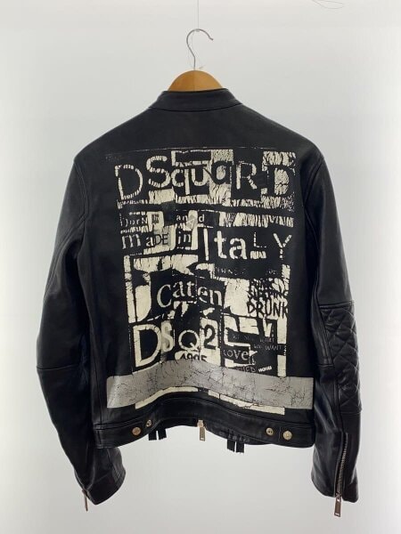DSQUARED2(ディースクエアード) / シングルライダースジャケット/48 