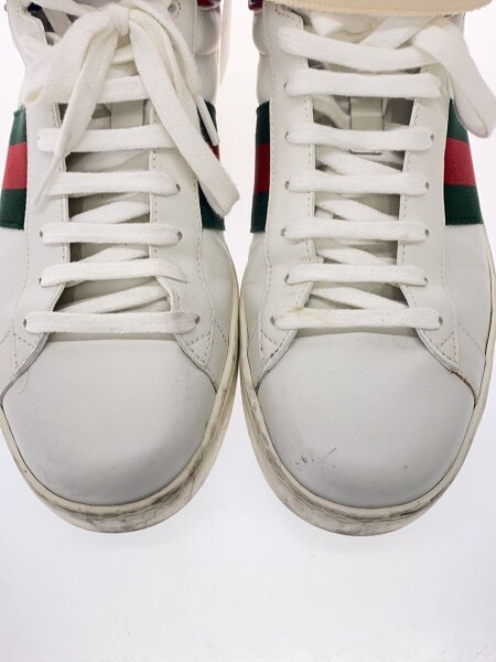 GUCCI(グッチ) / ハイカットスニーカー/UK8/WHT/レザー/523472/エース 