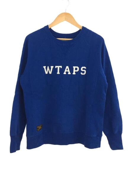 WTAPS(ダブルタップス) / スウェット/M/コットン/青/総柄 | 古着 WTAPS(ダブルタップス) / スウェット/M/コットン/青/総柄 | 古着