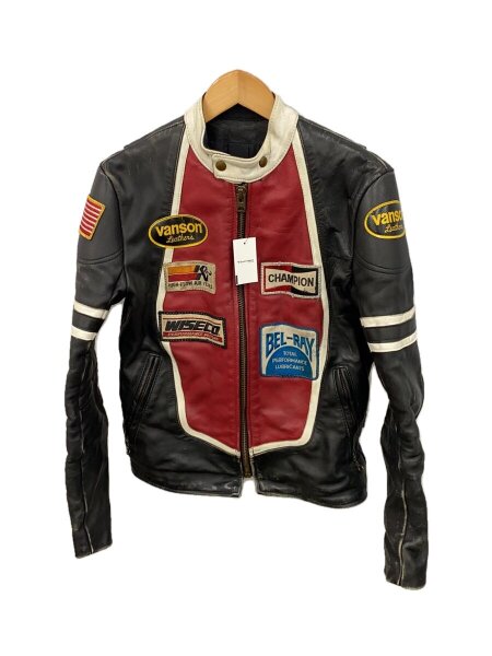 VANSON(バンソン) / レザージャケット・ブルゾン/36/レザー/BLK/無地