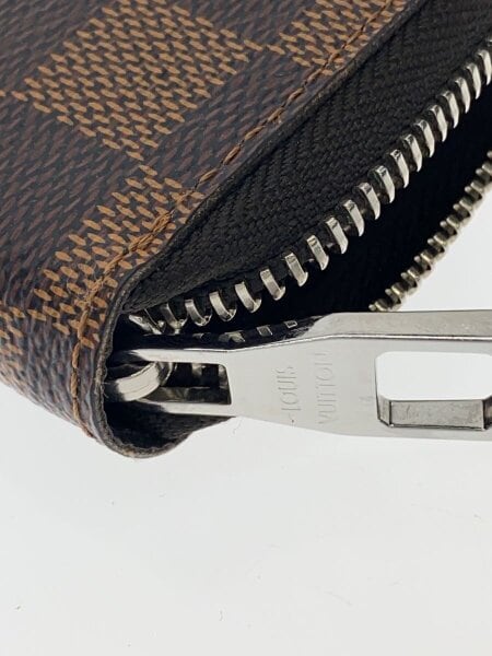 LOUIS VUITTON / ジッピー・ウォレット・ヴェルティカル_ダミエ・エベヌ_BRW/PVC/BRW/メンズ LOUIS VUITTON◇ジッピー・ウォレット・ヴェルティカル_ダミエ・エベヌ