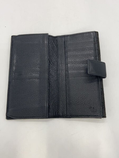 GUCCI(グッチ) / 長財布_GGデニム/デニム/BLK/レディース/使用感有 