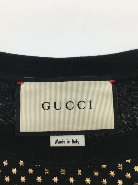 GUCCI(グッチ) / Tシャツ/L/コットン/BLK/総柄/493117-X3N19/GUCCY/星