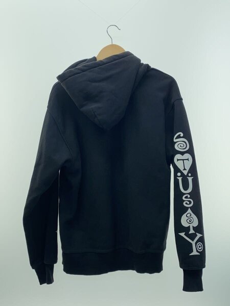 STUSSY(ステューシー) / パーカー/L/コットン/BLK/HEART&SPADES/首元 