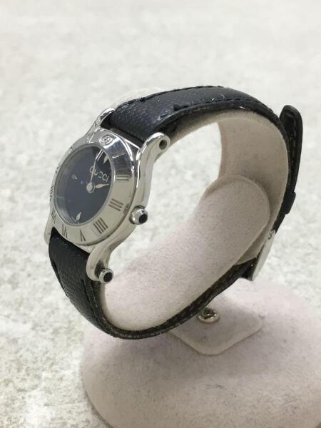 GUCCI(グッチ) / GUCCI/6500P/クォーツ腕時計/アナログ/レザー/BLK/BLK 