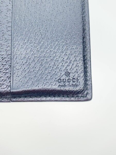 GUCCI(グッチ) / 2つ折り財布/レザー/BLK/無地/レディース/429185