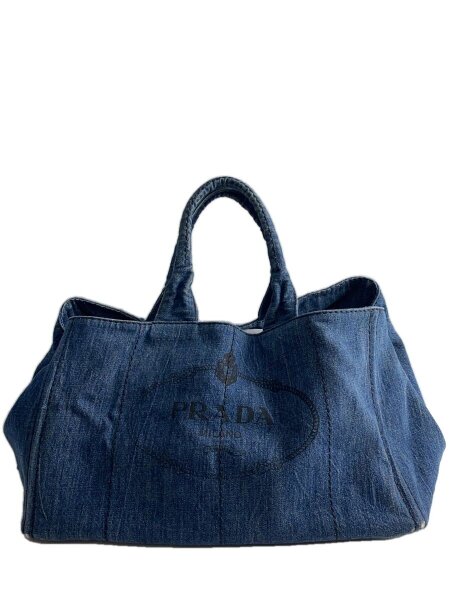 PRADA デニム トートバッグ PRADA(プラダ) / トートバッグ/デニム/IDG// | 中古品の販売・通販なら
