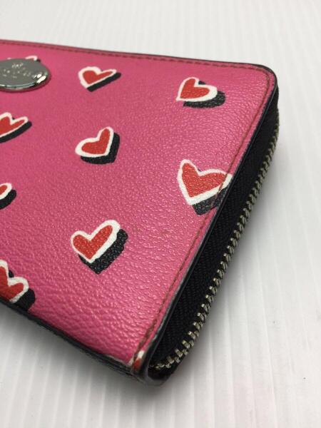 COACH(コーチ) / 長財布/PVC/PNK/総柄/f52563/ラウンドジップ | 中古品 