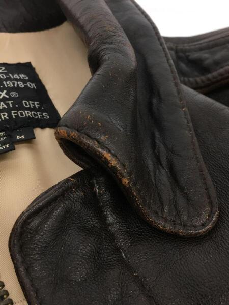 ヴィンテージ FlightJacket レザーJK A-2 本革 韓国製 茶 L size