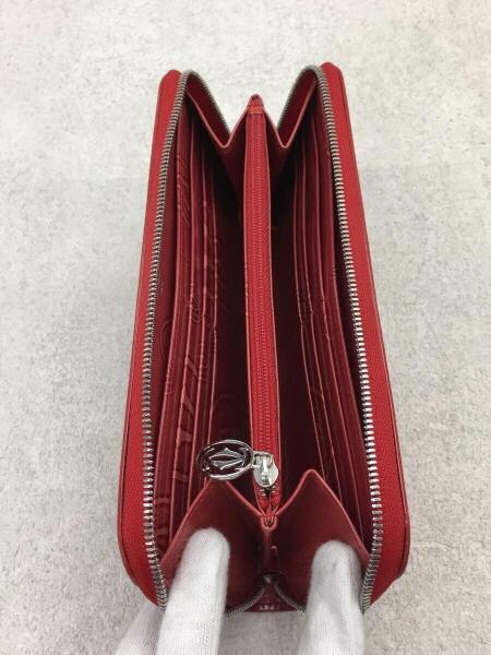 Cartier(カルティエ) / 長財布/エナメル/PNK/総柄/L3001253/ラウンド 