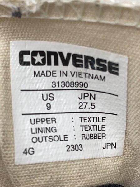 CONVERSE(コンバース) / ローカットスニーカー/27.5cm/GRY/31308990