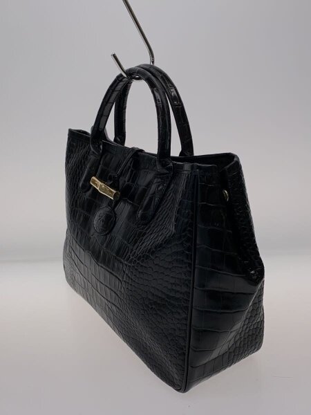 LONGCHAMP(ロンシャン) / ハンドバッグ/レザー/BLK/1686158001/クロコ