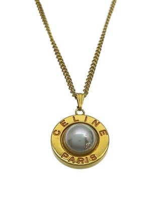 23486✨セリーヌ トリオンフ ロック ロジウムフィニッシュ ネックレス 
