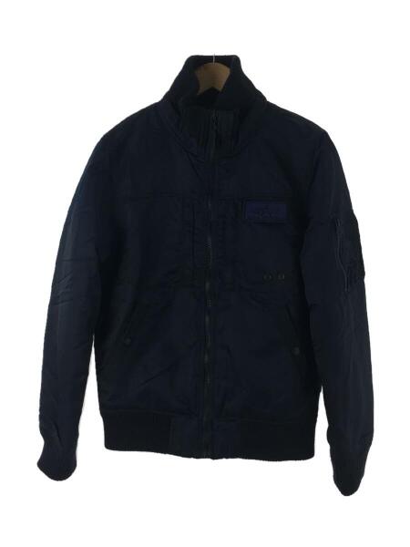 ALPHA アルファインダストリーズ フーデッドリブジャケット ネイビー L