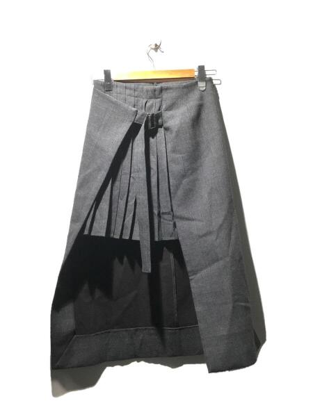 sacai(サカイ) / Wool Melton Skirt/ロングスカート/1/ウール/グレー 