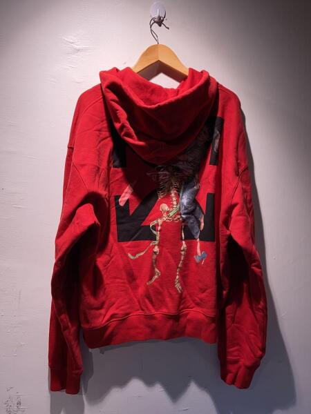 OFF-WHITE(オフホワイト) / パーカー/XL/コットン/レッド 