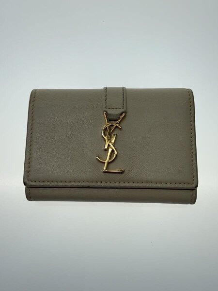 SAINT LAURENT ベージュ レザー キーケース