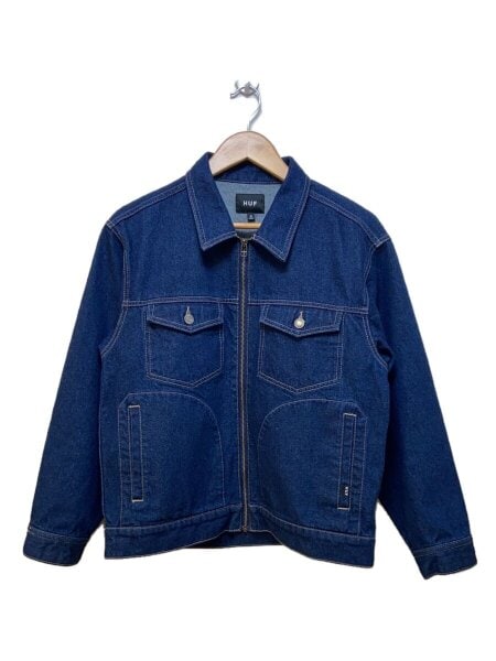 HUF(ハフ) / Gジャン/S/コットン/IDG/OD DENIM ZIP JACKET | 古着の 