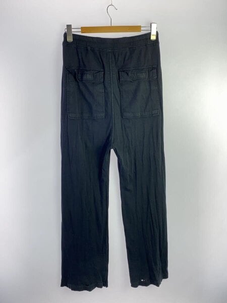 RICK OWENS DRKSHDW / 18SS/DRAWSTRING LONG PANTS/XS/コットン/BLK/無地/DU18F7388 RICK OWENS DRKSHDW(リックオウエンスダークシャドウ) / 18SS