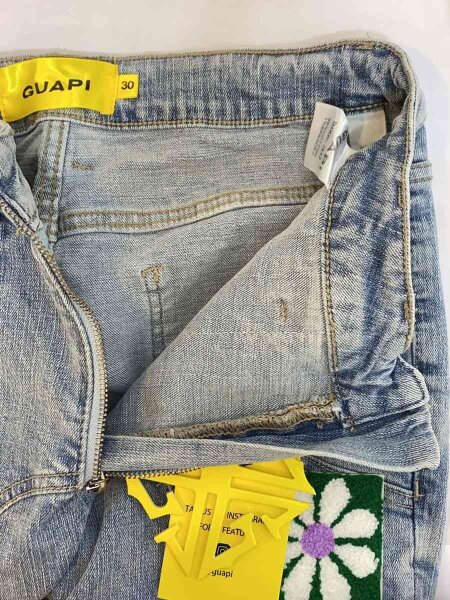 GUAPI(グアピ) / スキニーパンツ/30/コットン/BLU/総柄 | 古着の販売 