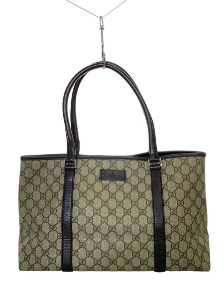 GUCCI(グッチ) / トートバッグ_GGスプリーム/PVC/ブラウン/総柄 | 中古