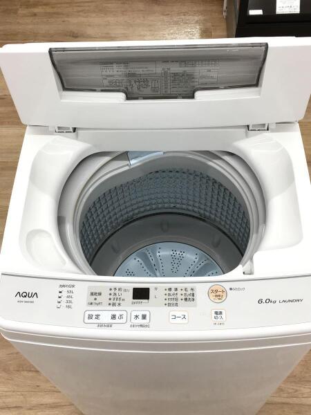 洗濯機 6㎏ アクア AQW-S60H リユース品